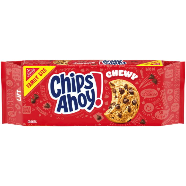 CHIPS AHOY! Chewy Chocolate Chip Cookies. Family Size. 19.5 oz