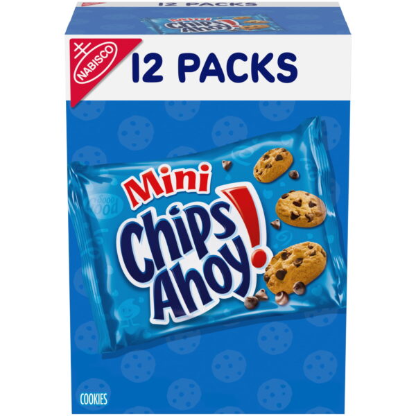 CHIPS AHOY! Mini Original Chocolate Chip Cookies. 12 Snack Packs