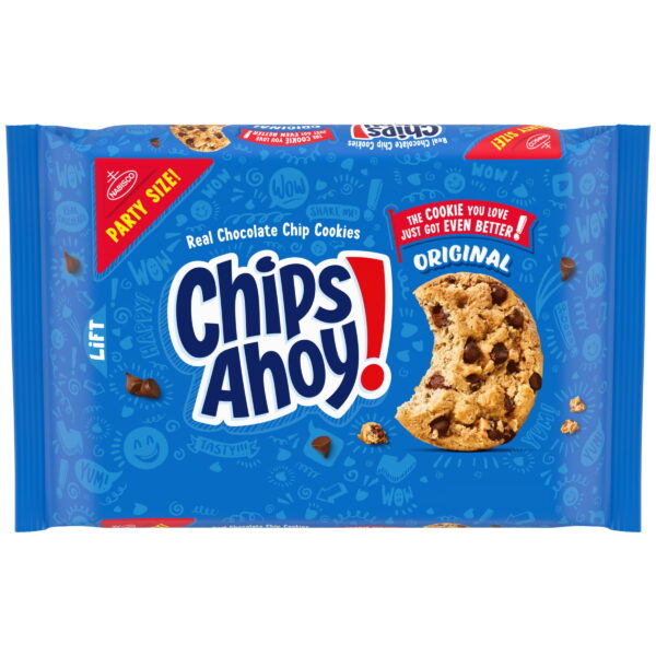 Chips Ahoy! Original Chocolate Chip Cookies. Party Size. 25.3 Oz.