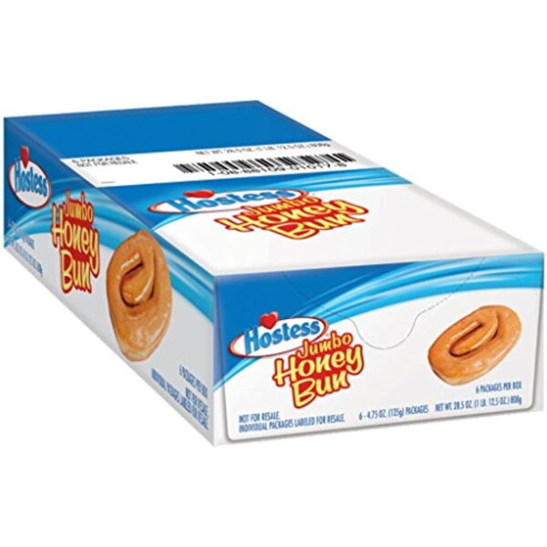 Hostess Jumbo Honey Bun. 4.75 Ounce . 6 Count