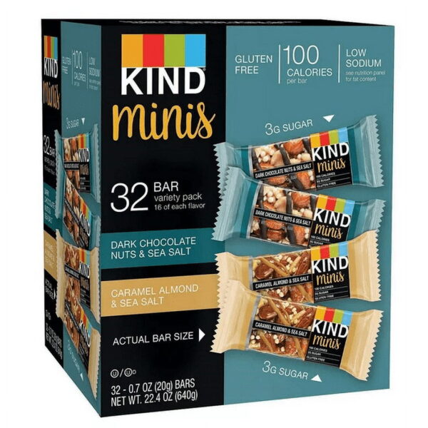 Kind Snacks Minis Variety Pack 32 Count. 0.7 ounces.