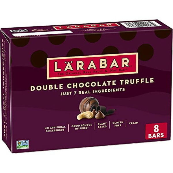 Larabar Double Chocolate Truffle. Gluten Free Vegan Fruit & Nut Bars. 8 ct