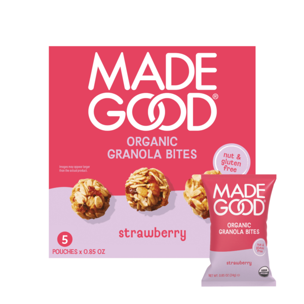 MadeGood Strawberry Granola Bites. 0.85 oz. 5 Count