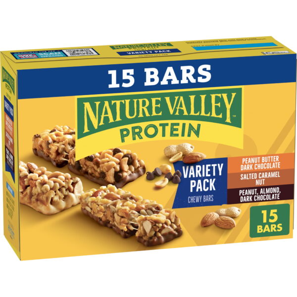Nature Valley Protein Granola Bars. Snack Variety Pack. Chewy Bars. 15 Ct. 21.3 oz