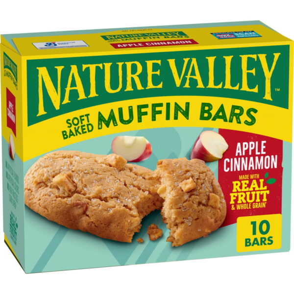 Nature Valley Soft Baked Muffin Bars. Apple Cinnamon. Snack Bars. 10 Bars. 12.4 oz