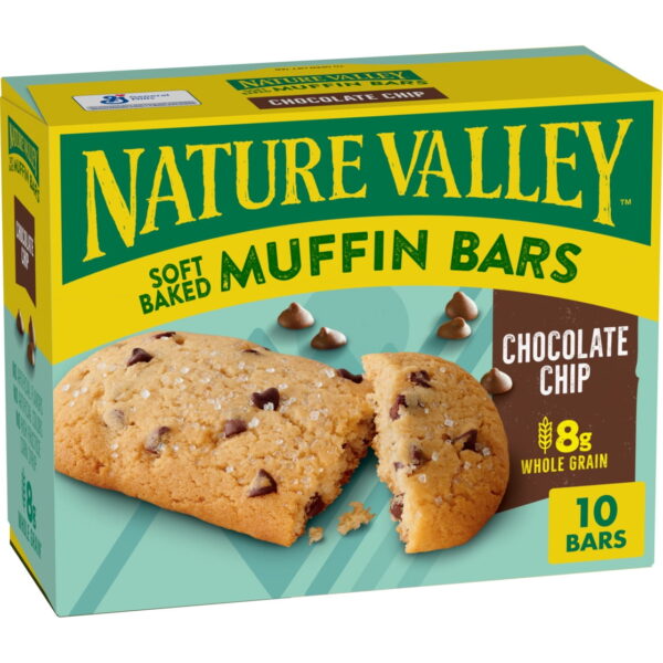 Nature Valley Soft Baked Muffin Bars. Chocolate Chip. Snack Bars. 10 Bars. 12.4 oz