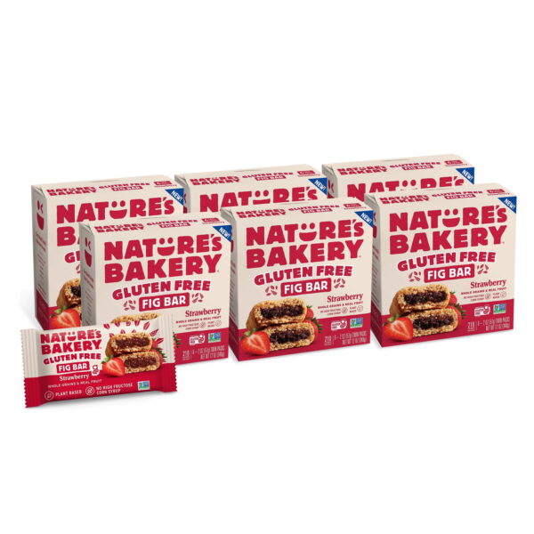 Nature's Bakery Gluten Free Strawberry. 2 oz Snack Bars (36 Ct). Vegan. Non-GMO. Plant-Based