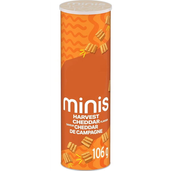 SunChips Harvest Cheddar Flavored Multigrain Snacks. 106g/3.7 oz. Canister