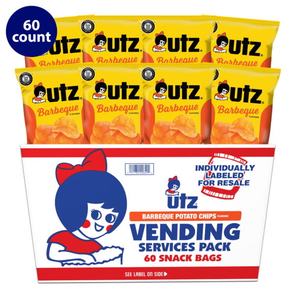 Utz Barbecue. Multipack. Gluten-Free. Potato Chips. 1 oz. 60 Count