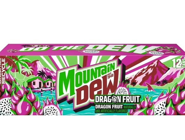 Mountain Dew Soda Dragon Fruit Limited Edition 12 fl oz. 12 Count